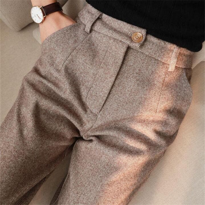 Men's Herringbone Dress Pants