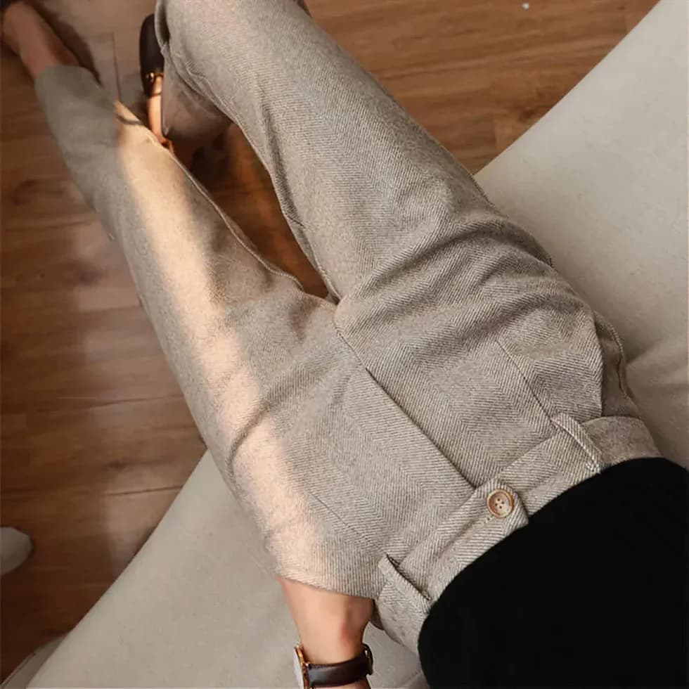 Men's Herringbone Dress Pants
