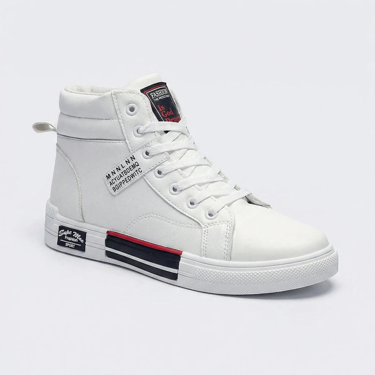Men's High-Top Lace-Up Sneakers