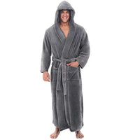 Men's Hooded Fleece Robe