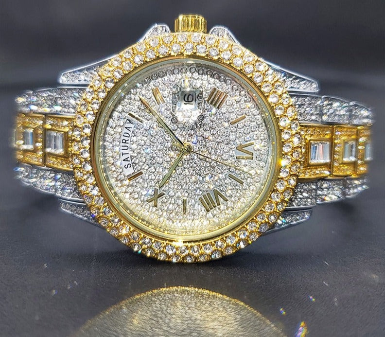 Men's Iced Out Luxury Watch