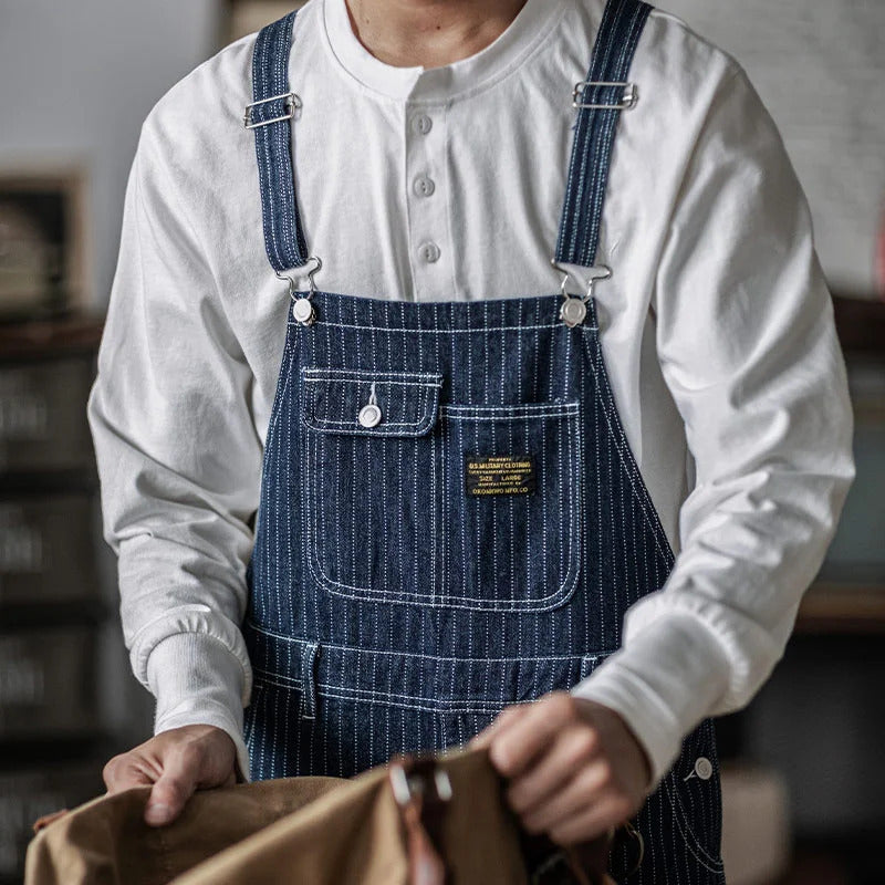 Men's Indigo Denim Overalls | Comfort and Durability