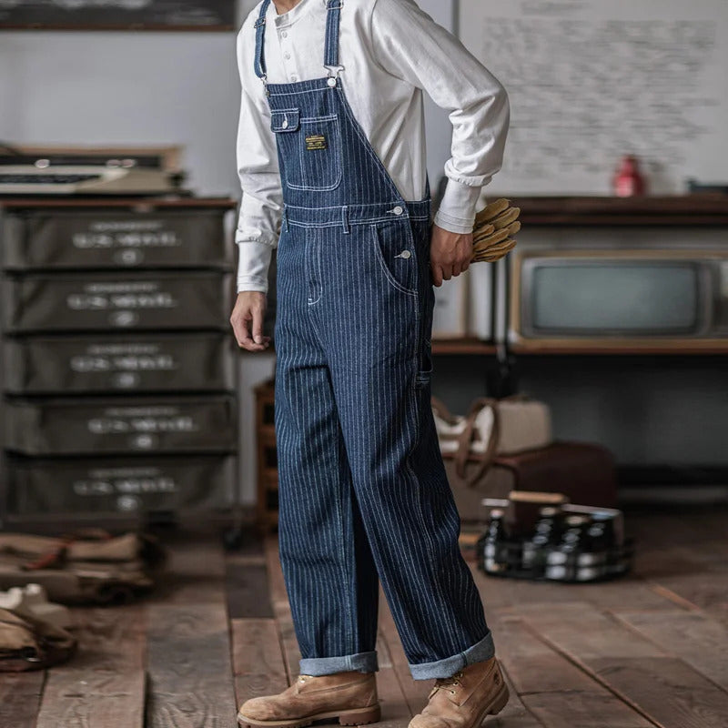 Men's Indigo Denim Overalls | Comfort and Durability