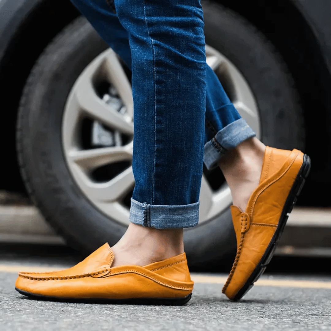 Men's Italian Slip-On Moccasins