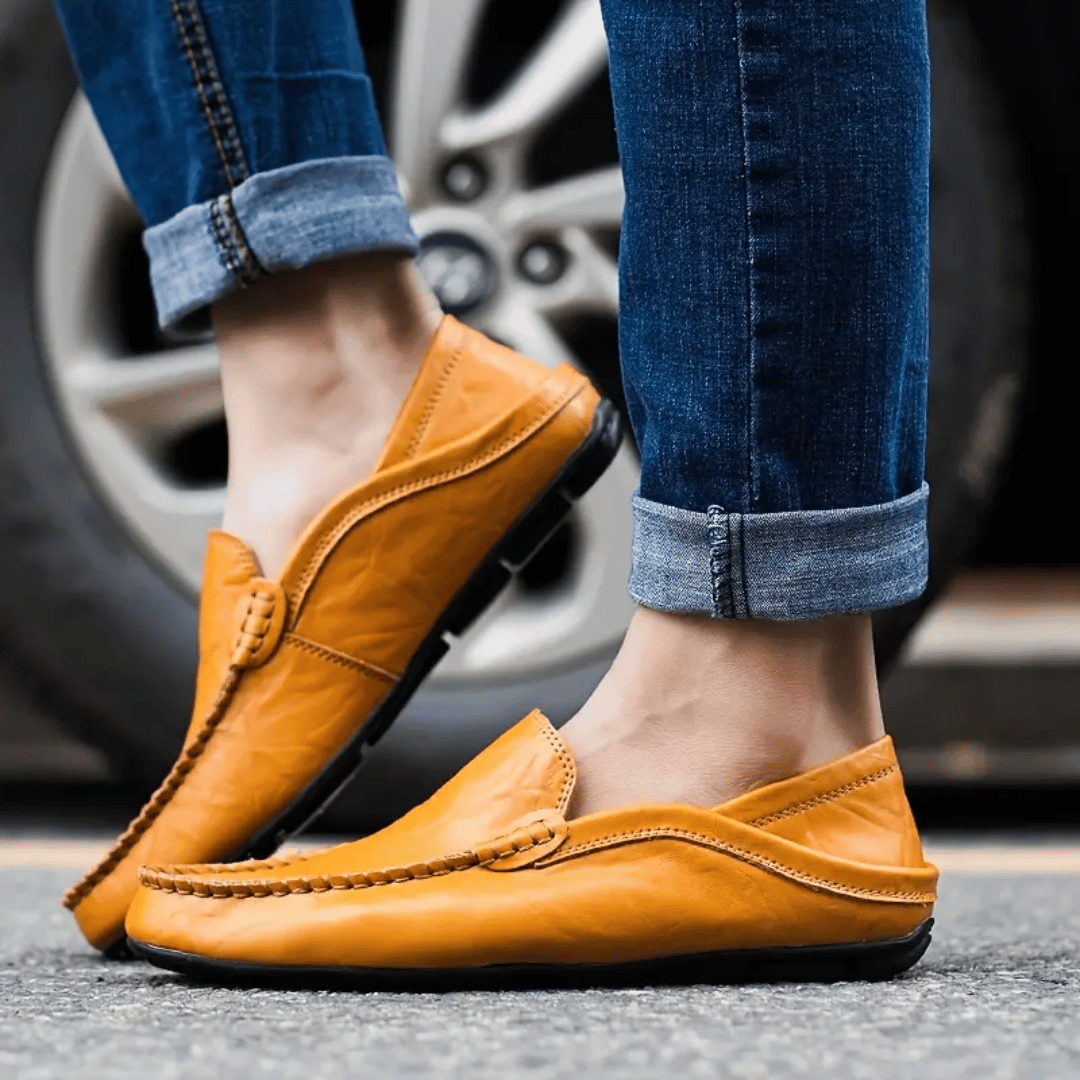Men's Italian Slip-On Moccasins