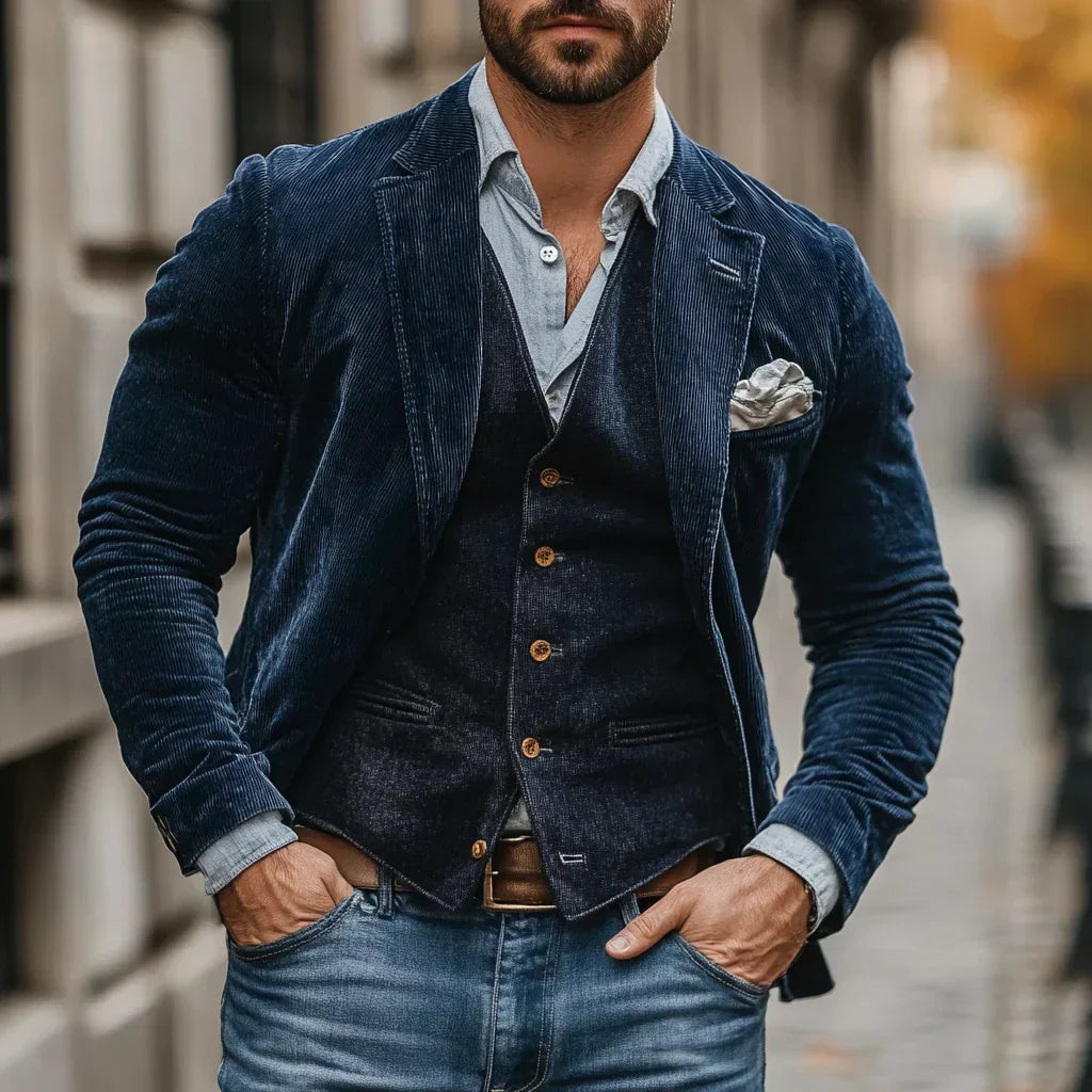 Men's Jacket and Waistcoat Set