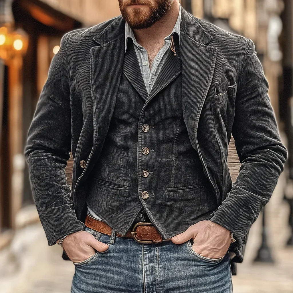 Men's Jacket and Waistcoat Set