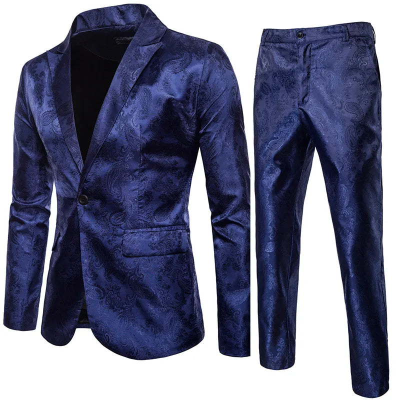 Men's Jacquard Paisley Suit