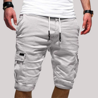 Men's Knee-Length Drawstring Cargo Shorts