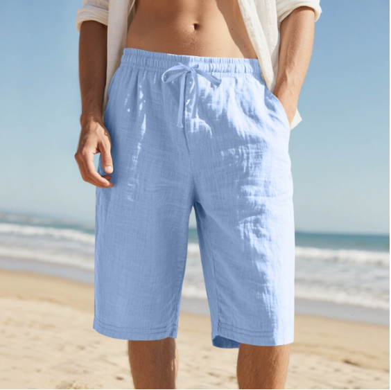 Men's Knee-Length Pull-On Chino Shorts