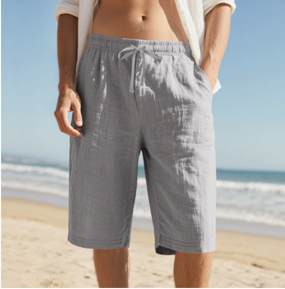 Men's Knee-Length Pull-On Chino Shorts