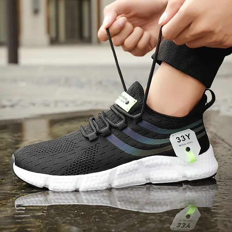 Men's Lace-Up Athletic Sneakers
