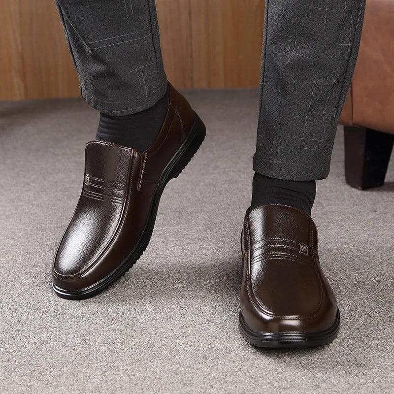 Men's Leather Loafers with Elegant Design