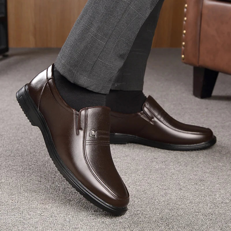 Men's Leather Loafers with Elegant Design