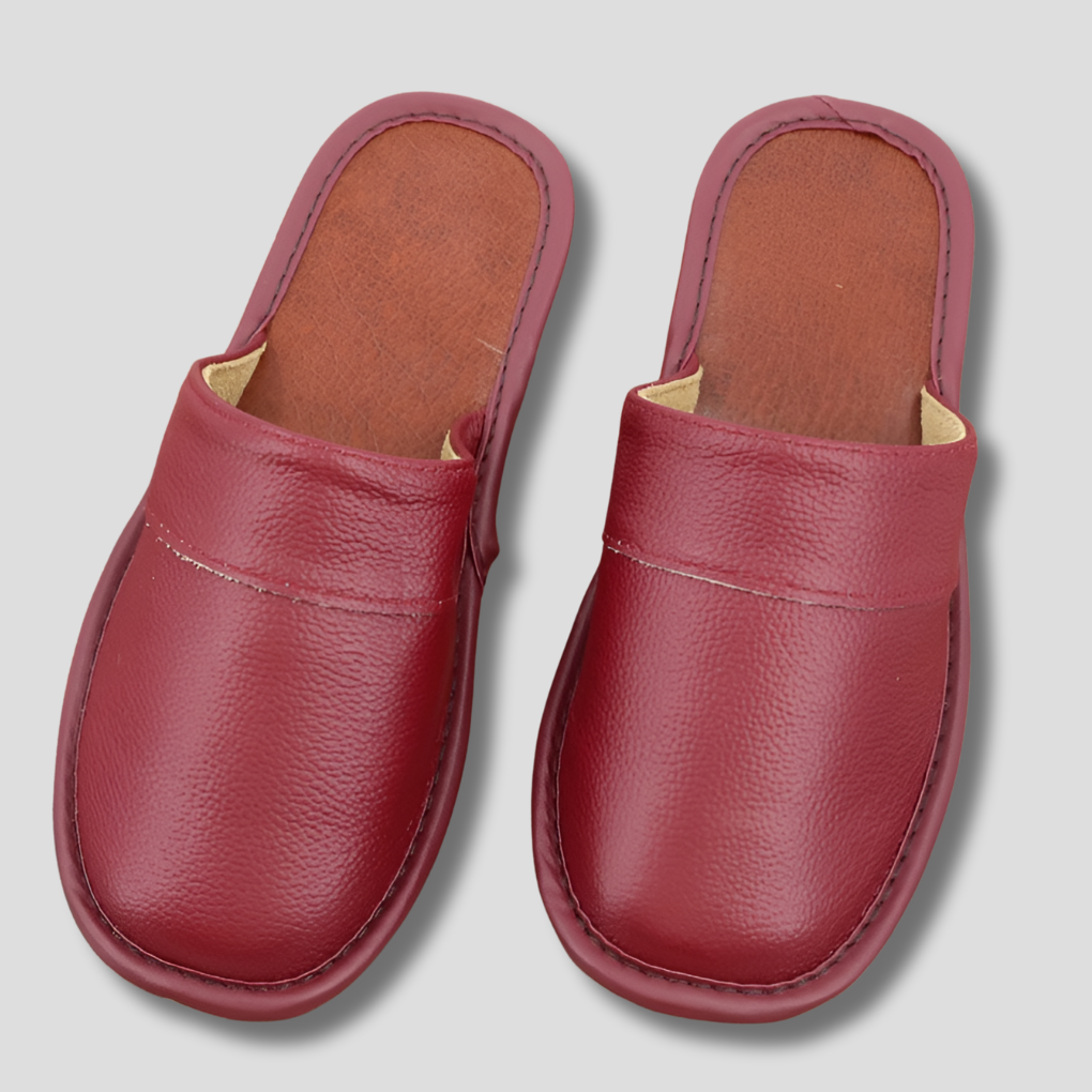 Men's Leather Mules with Padded Insole