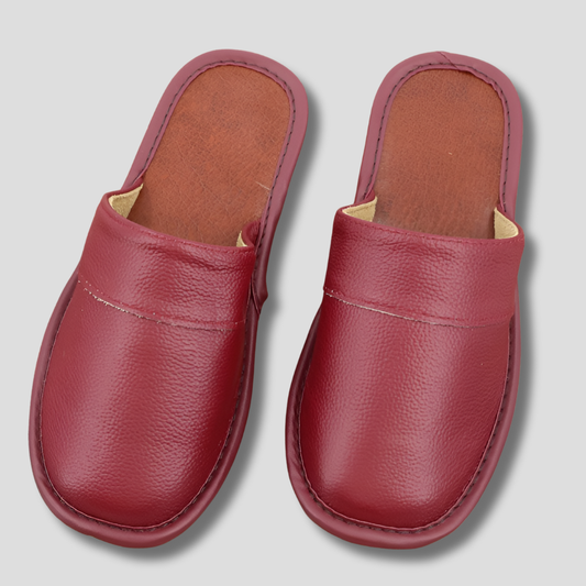 Men's Leather Mules with Padded Insole