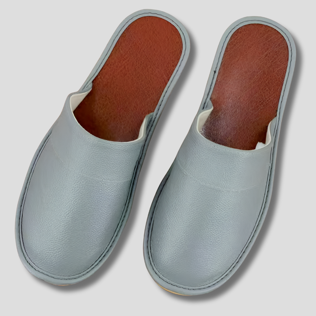 Men's Leather Mules with Padded Insole