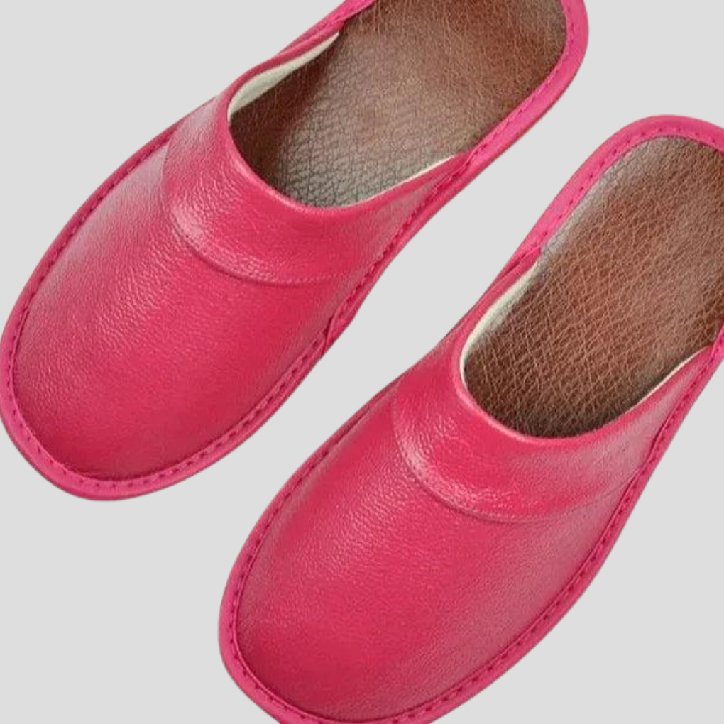 Men's Leather Mules with Padded Insole