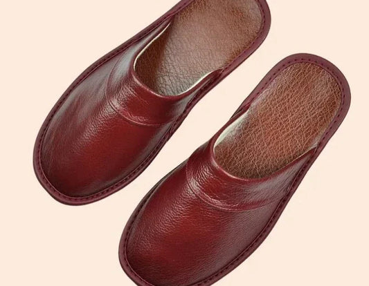 Men's Leather Slippers