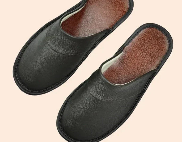 Men's Leather Slippers