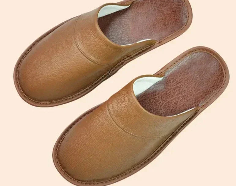 Men's Leather Slippers