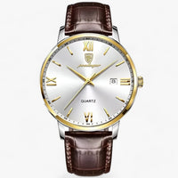 Men's Leather Strap Watch