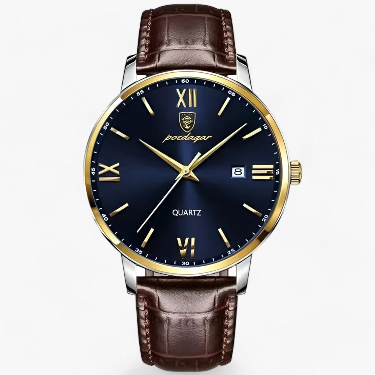 Men's Leather Strap Watch