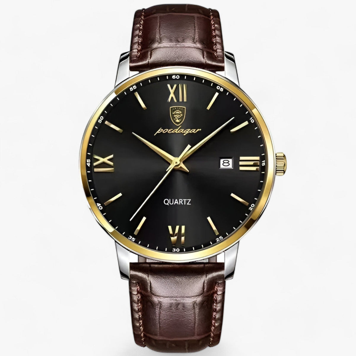Men's Leather Strap Watch