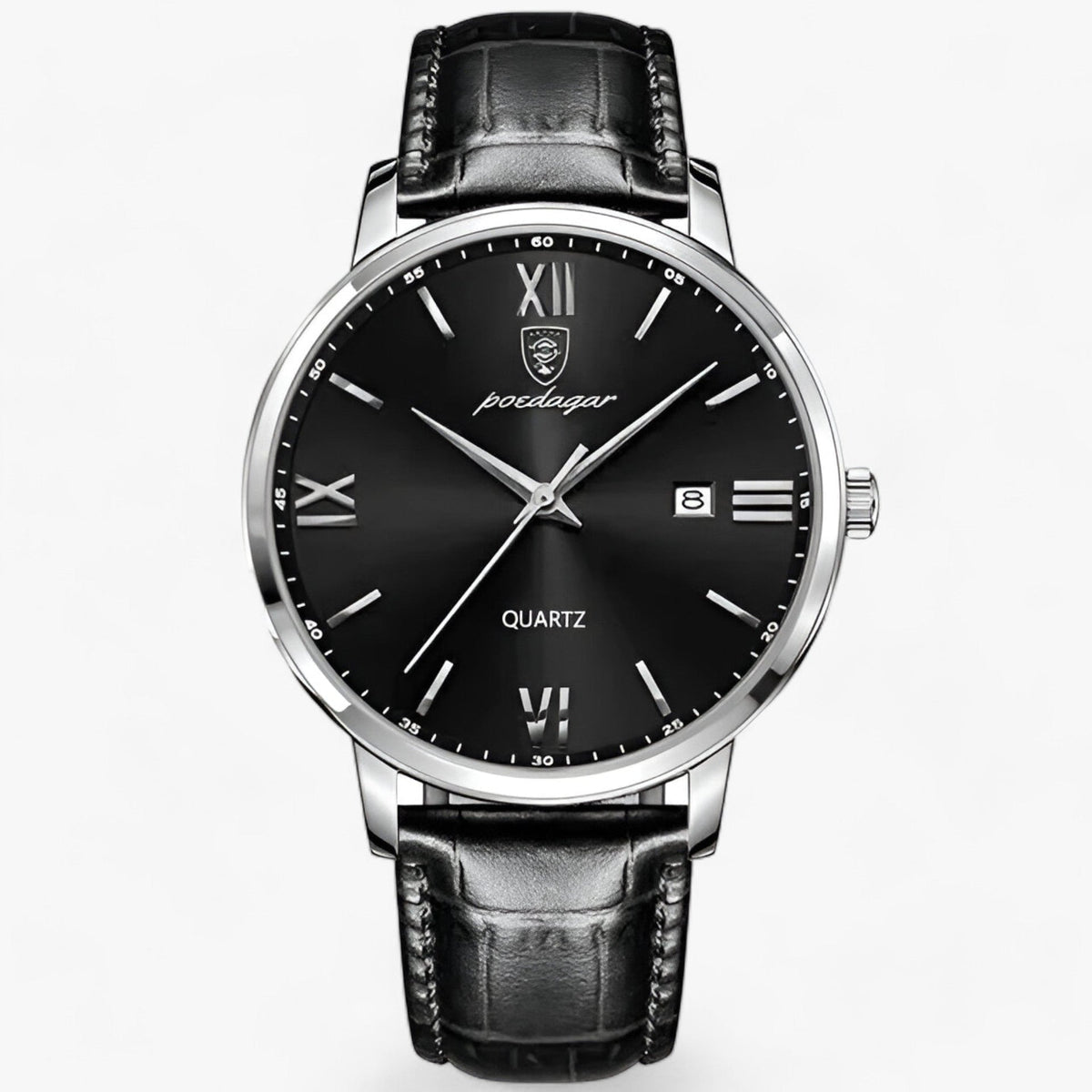 Men's Leather Strap Watch