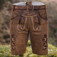 Men's Lederhosen – Traditional Embroidery, Classic Cut & Autumn Elegance