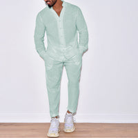 Men's Linen Suit Set