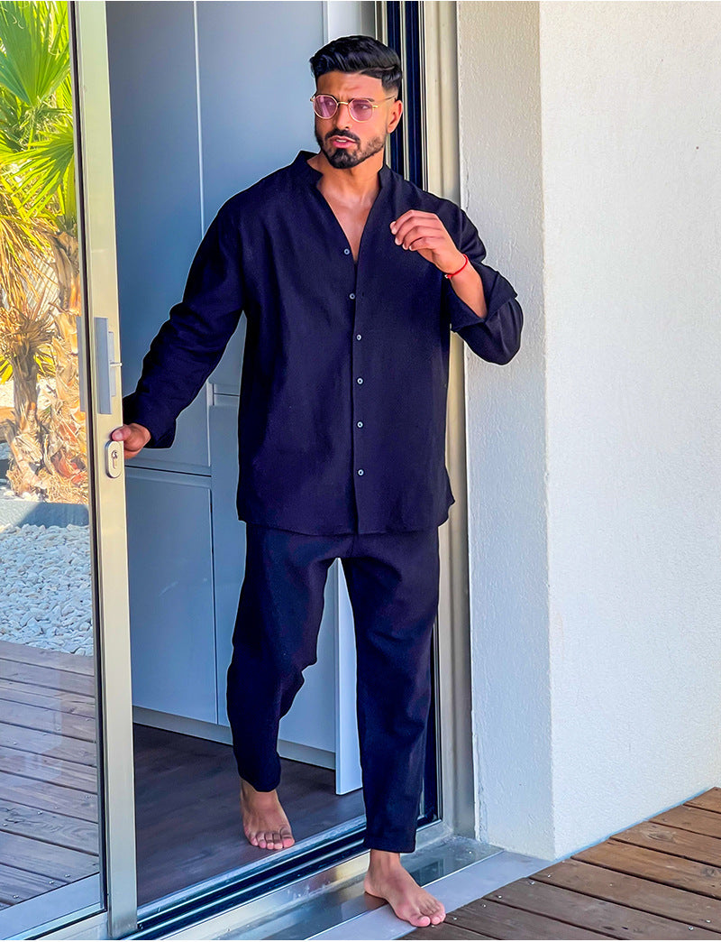 Men's Linen Suit Set