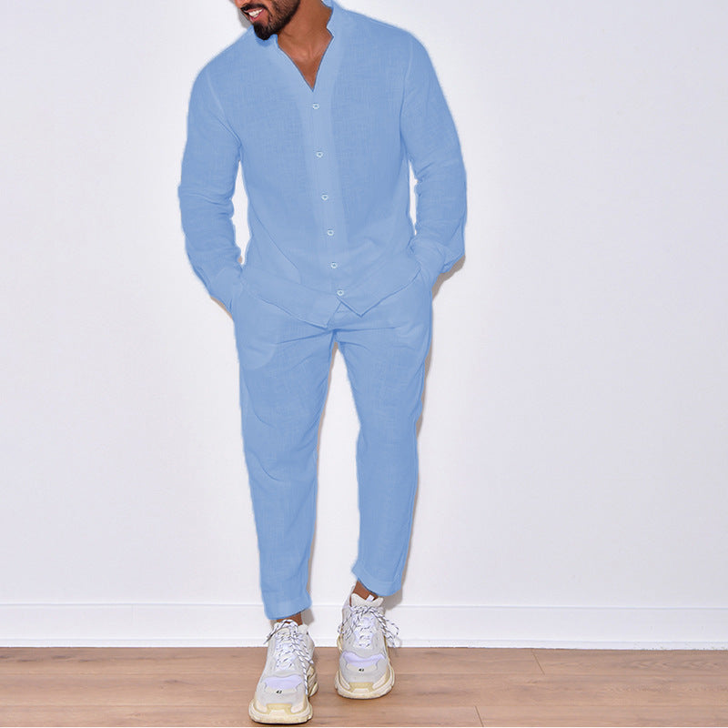 Men's Linen Suit Set