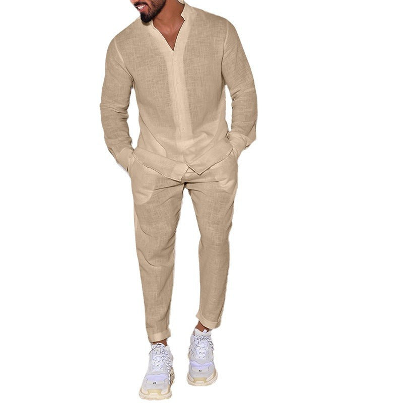 Men's Linen Suit Set