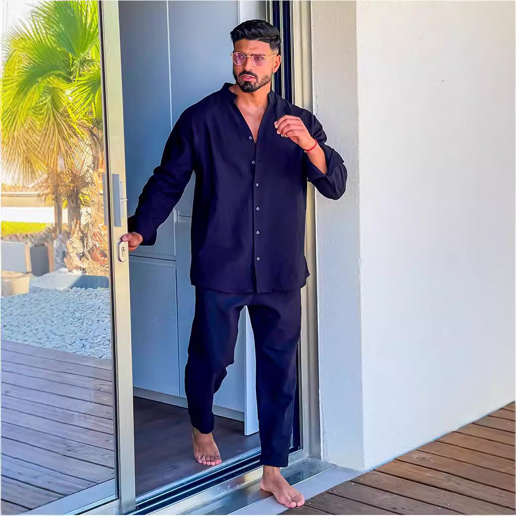 Men's Linen Suit Set