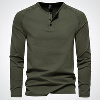 Men's Long Sleeve Henley Shirt