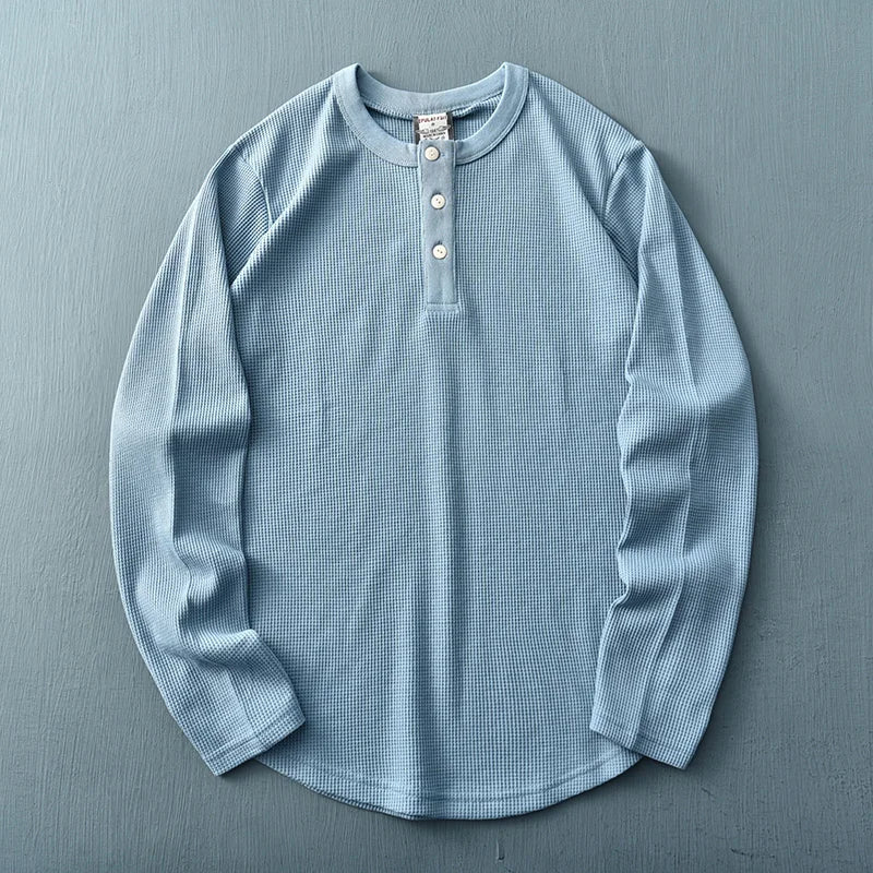 Men's Long Sleeve Henley T-Shirt