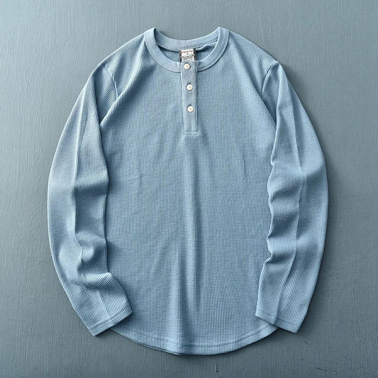 Men's Long Sleeve Henley T-Shirt