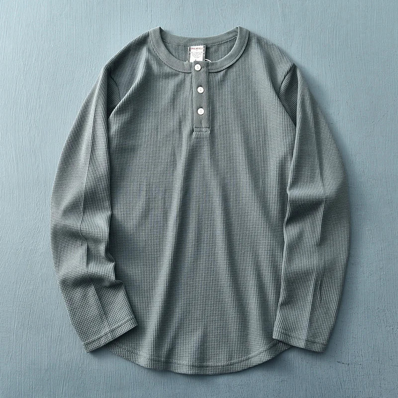 Men's Long Sleeve Henley T-Shirt
