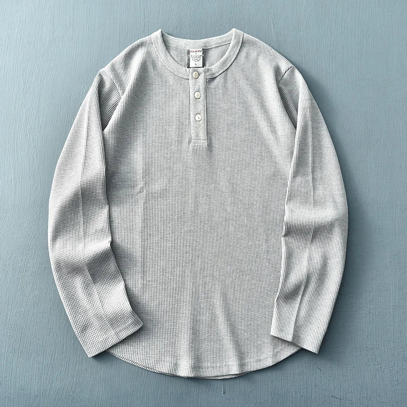 Men's Long Sleeve Henley T-Shirt