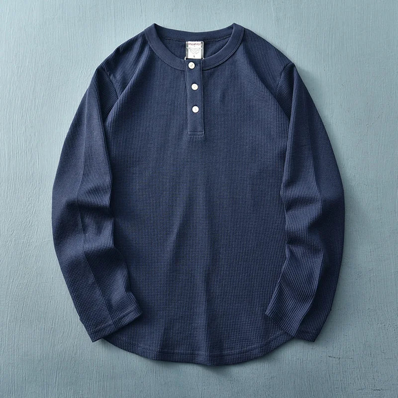 Men's Long Sleeve Henley T-Shirt
