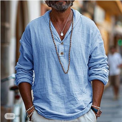 Men's Long-Sleeved Casual Shirt