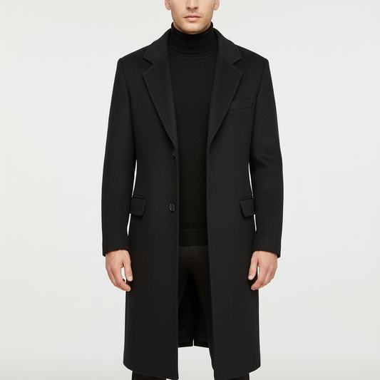 Men's Long Wool Coat