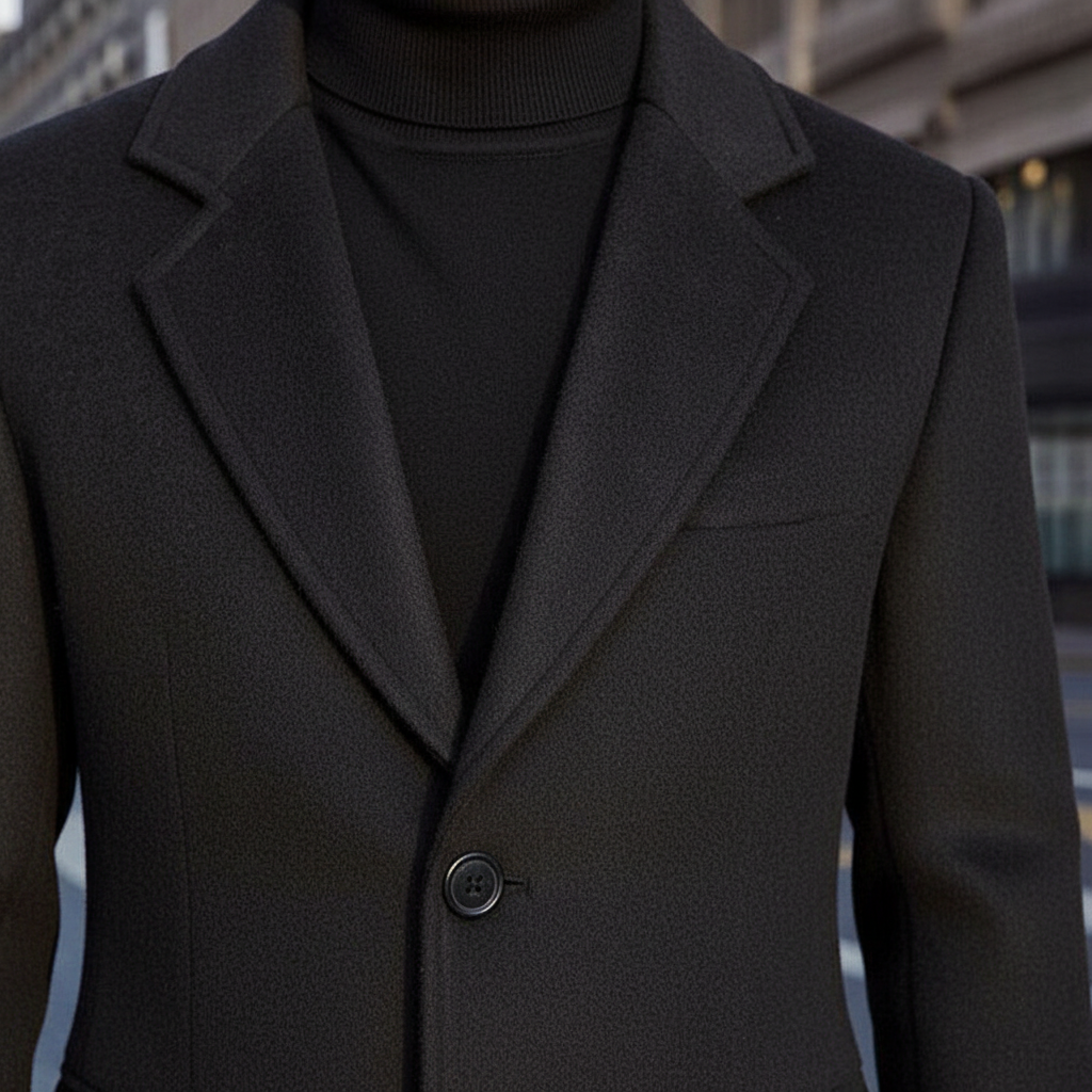 Men's Long Wool Coat