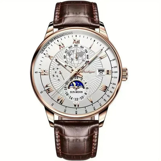 Men's Luxury Mechanical Moonphase Watch