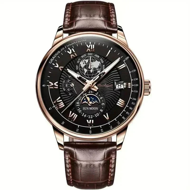 Men's Luxury Mechanical Moonphase Watch