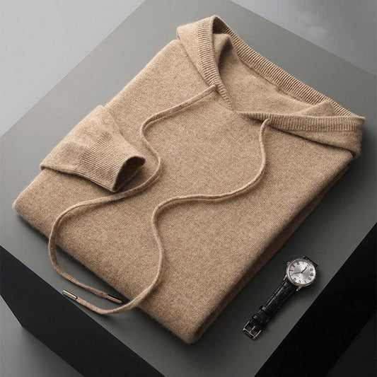 Men's Merino Wool Hoodie with Soft Finish