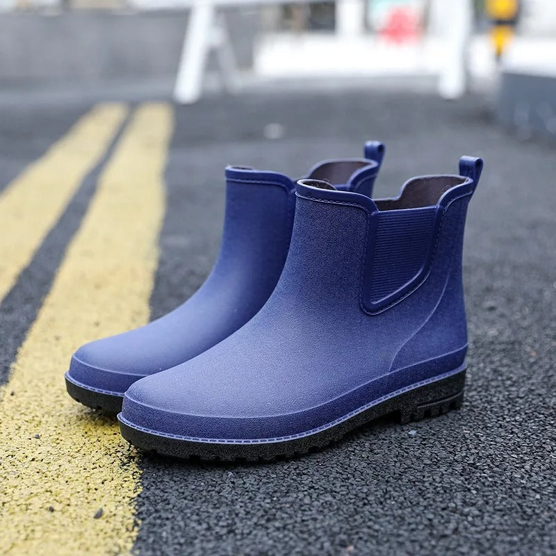 Men's Mid-Calf Waterproof Rain Boots