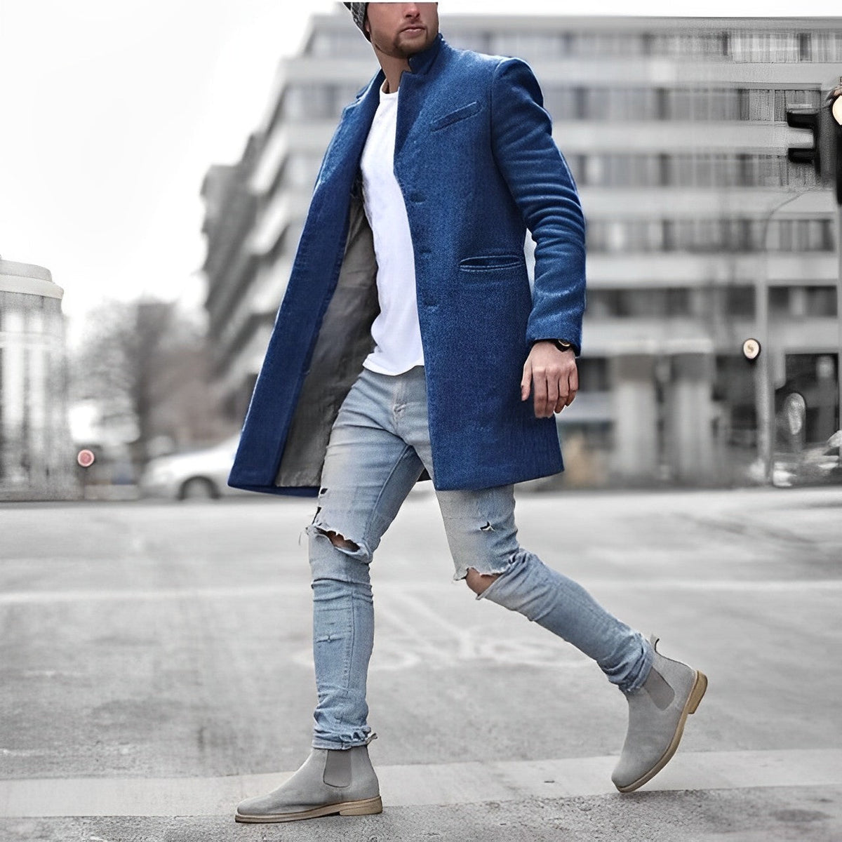 Men's Mid-Length Coat