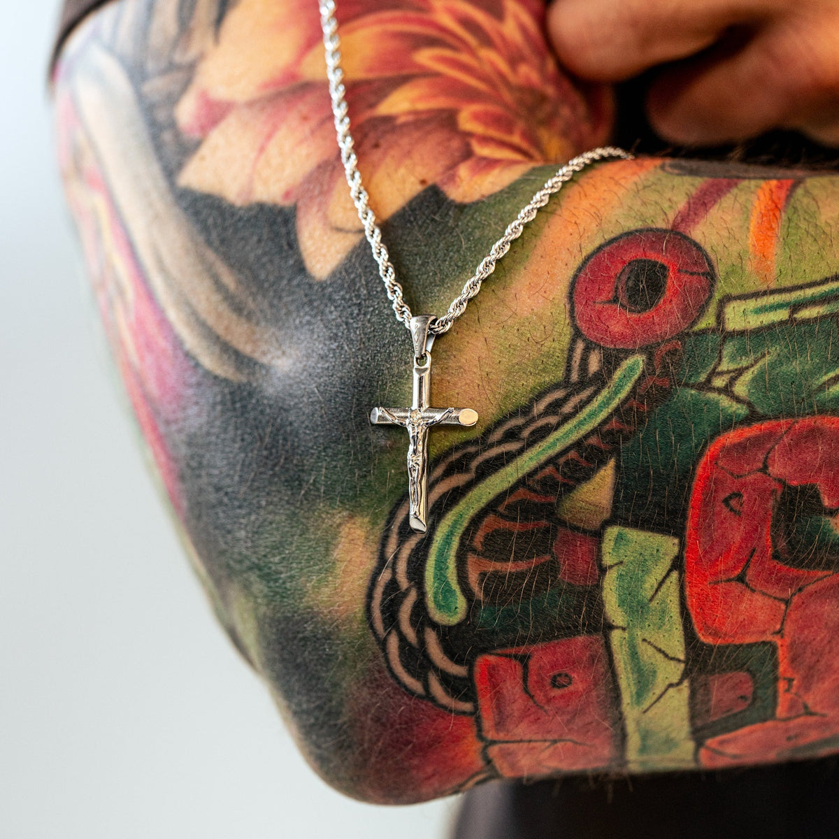 Men's Necklace with Cross